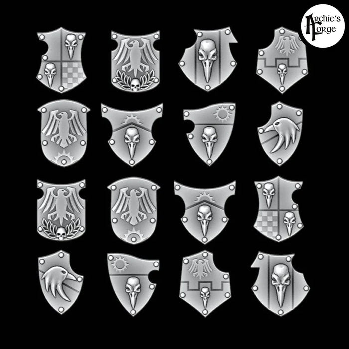 Legio Corvus Tilting Shields - Set of 16 - Design 1 - Archies Forge