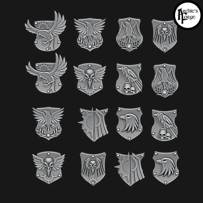 Legio Corvus Tilting Shields - Set of 16 - Design 2 - Archies Forge