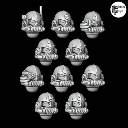 Legio Draconis Gravis Rebreather Helmets - Set of 10 - Archies Forge