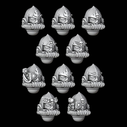 Legio Draconis Gravis Veteran Rebreather Helmets - Set of 10 - Archies Forge