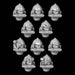 Legio Draconis Gravis Veteran Rebreather Helmets - Set of 10 - Archies Forge