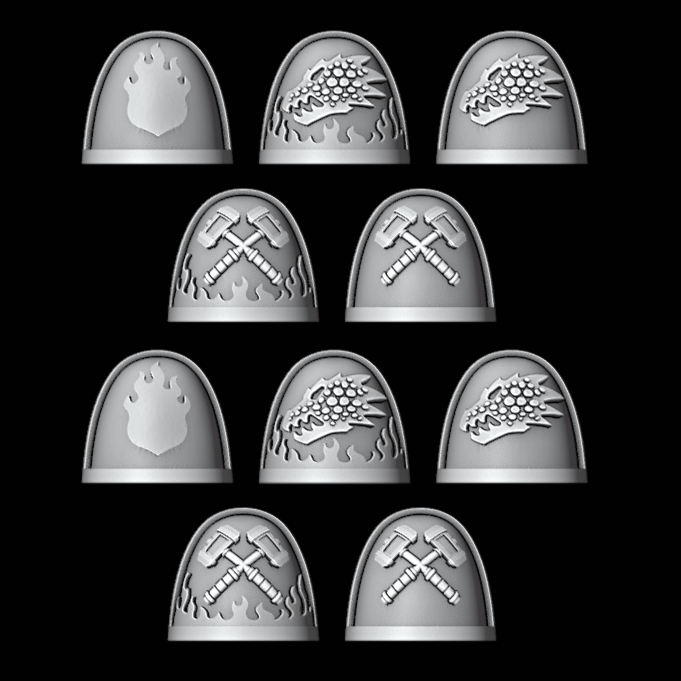Legio Draconis Mixed MK7 Pads - Set of 10 - Archies Forge