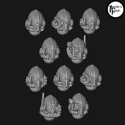 Salamanders Primaris Helmets - Set of 10 - Archies Forge