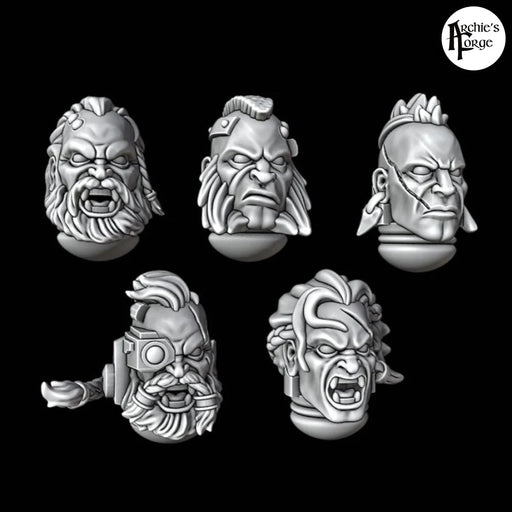 Legio Fenris Bare Heads - Set of 5 - Archies Forge