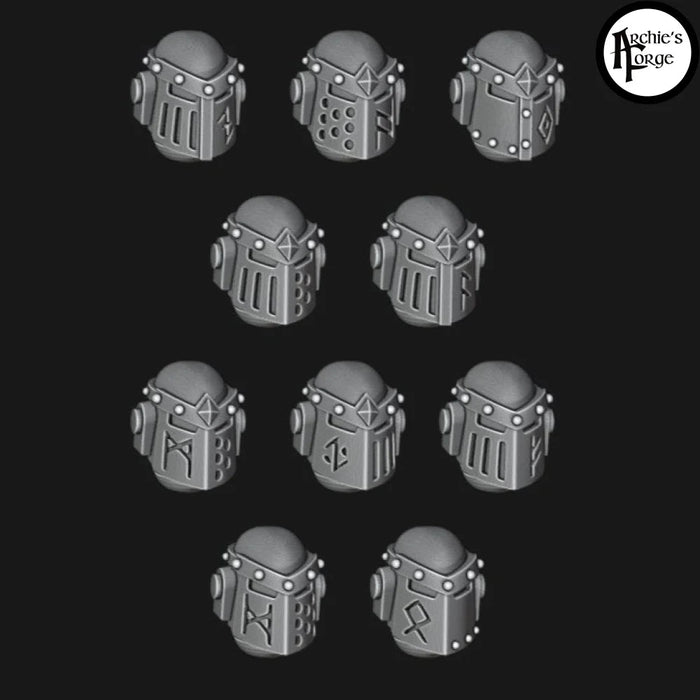 Legio Fenris MK3 Runic Helms - Set of 10 - Archies Forge