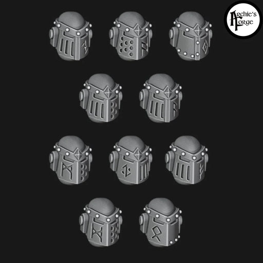 Space Wolves MK3 Runic Helms - Set of 10 - Archies Forge