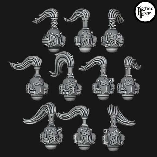 Legio Fenris MK4 Topknot Runic Helms - Set of 10 - Archies Forge