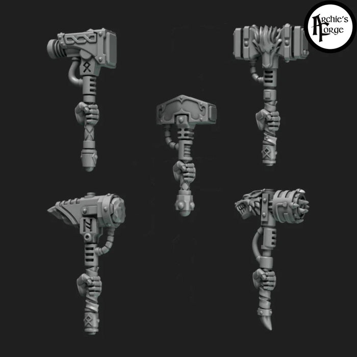 Legio Fenris One Handed Thunder Hammers - Left Handed - Set of 5 - Archies Forge