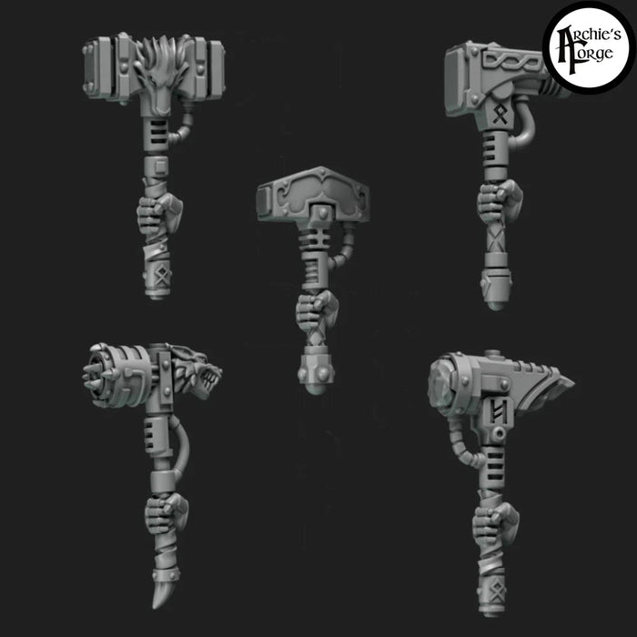 Legio Fenris One Handed Thunder Hammers - Right Handed - Set of 5 - Archies Forge