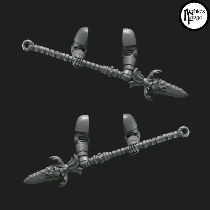 Space Wolves Two Handed Spears - Set of 2 - Archies Forge