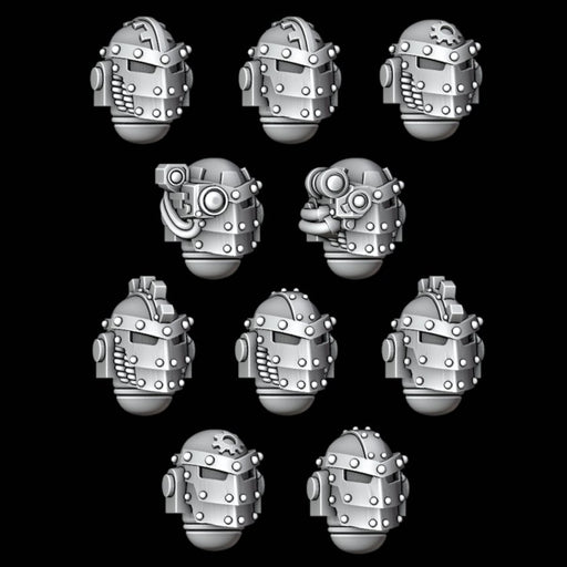 Legio Ferrus Segmented MK3 Helms - Set of 10 - Archies Forge