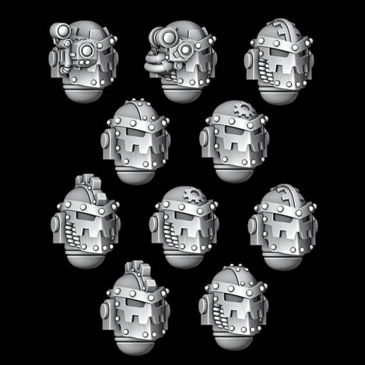 Legio Ferrus Skull Style MK3 Helms - Set of 10 - Archies Forge