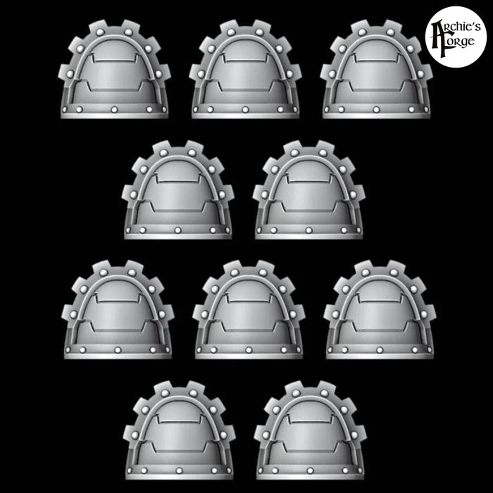 Legio Ferrus Veteran Plain MK3 Pads - Set of 10 - Archies Forge