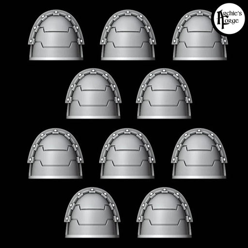 Legio Ferrus Veteran Plain MK4 Pads - Set of 10 - Archies Forge