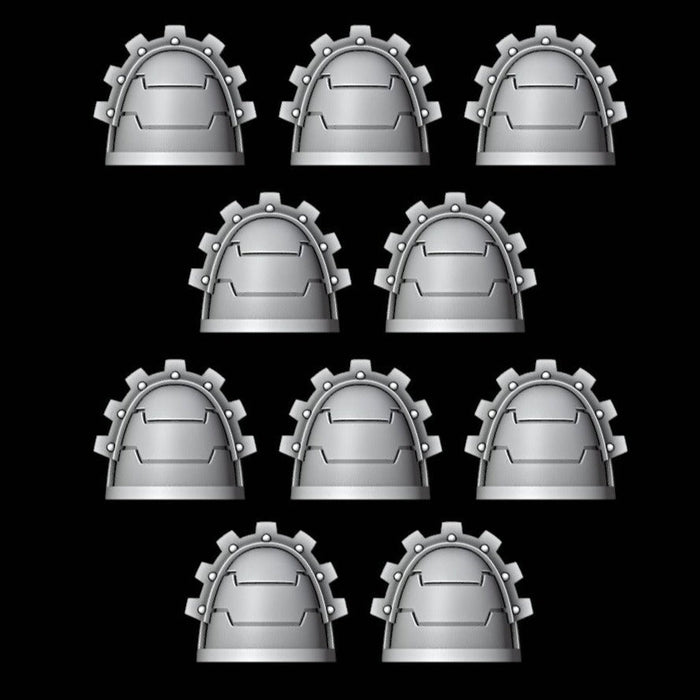 Legio Ferrus Veteran Plain MK7 / MK10 Pads - Set of 10 - Archies Forge