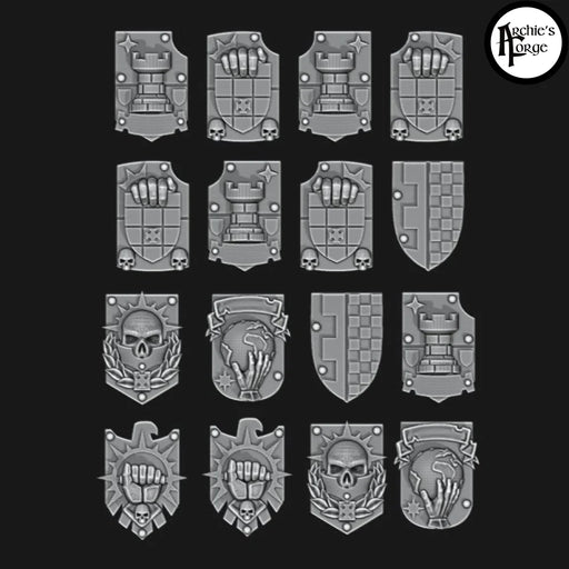 Imperial Fists Tilting Shields - Set of 16 - Archies Forge