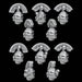 Legio Iron - Chainmail Skull Helmets - Large Crest - Set of 10 - Archies Forge