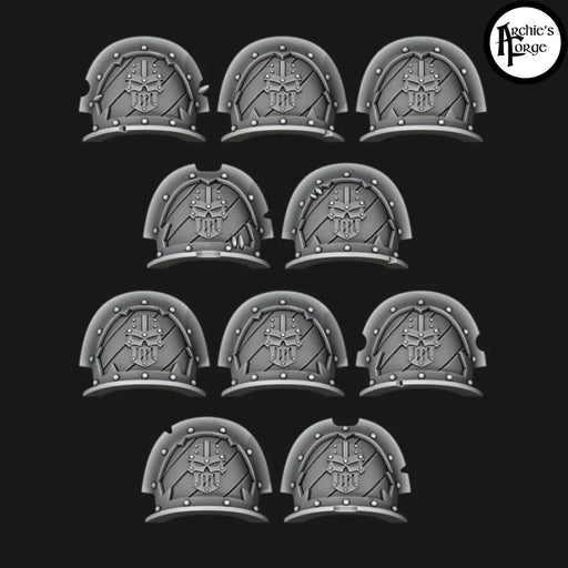 Legio Iron Hazard Stripes - Terminator Pads - Set of 10 - Archies Forge