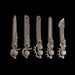 Legio Sanguine - Chainswords - Set of 5 - Left Handed - Archies Forge