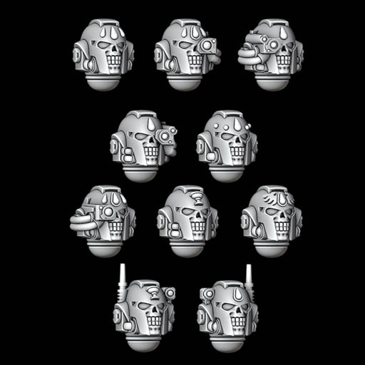 Legio Sanguine Greek Skull Helmets - Set of 10 - Archies Forge
