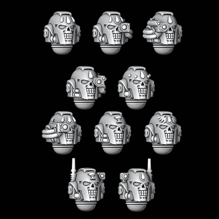 Legio Sanguine Greek Skull Helmets - Set of 10 - Archies Forge