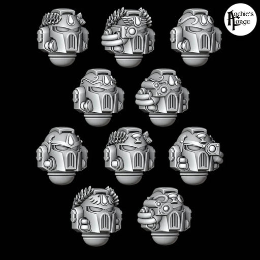 Legio Sanguine Greek Veteran MK7 Helmets - Set of 10 - Archies Forge