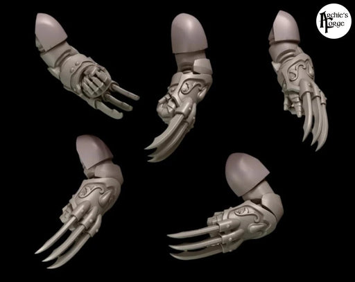 Legio Sanguine - Lightning Claws - Set of 5 - Left Handed - Archies Forge