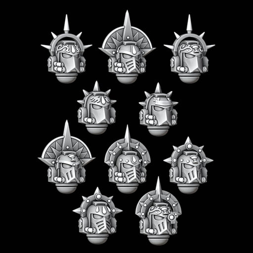 Legio Sanguine MK4 Crowned Helmets - Set of 10 - Archies Forge