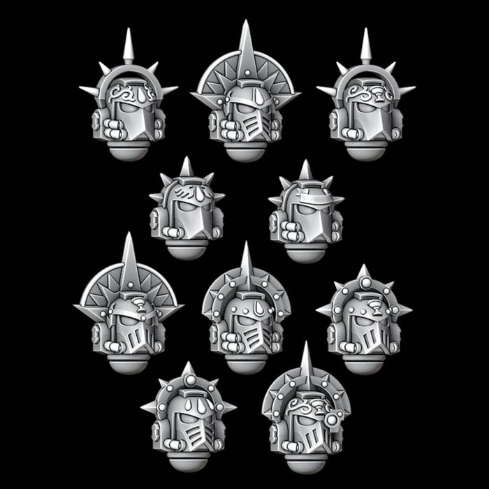 Legio Sanguine MK4 Crowned Helmets - Set of 10 - Archies Forge