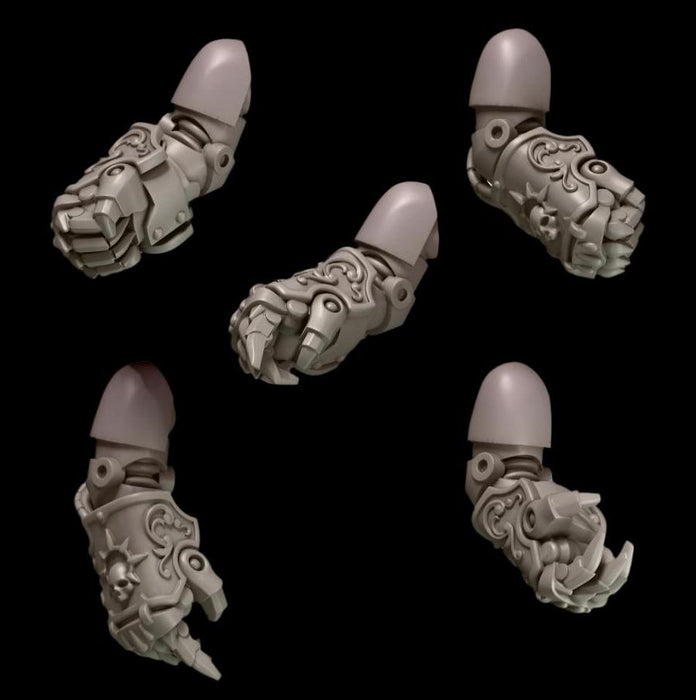 Legio Sanguine - Power Fists - Set of 5 - Right Handed - Archies Forge