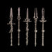 Legio Sanguine - Power Spears - Set of 5 - Left Handed - Archies Forge