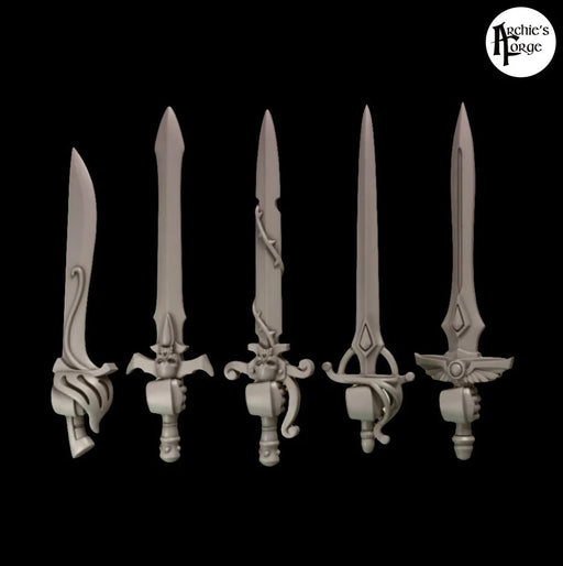 Legio Sanguine - Power Swords - Set of 5 - Right Handed - Archies Forge