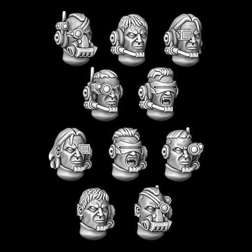 Legio Sanguine Scout Heads - Set of 10 - Archies Forge