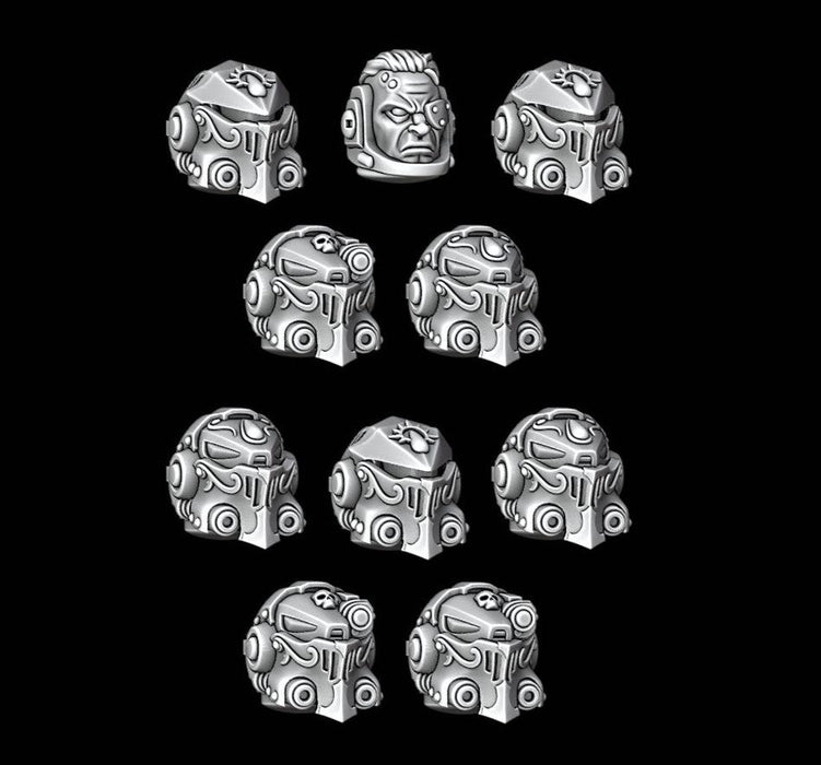 Legio Sanguine Terminator Knight Helmets - Set of 10 - Archies Forge