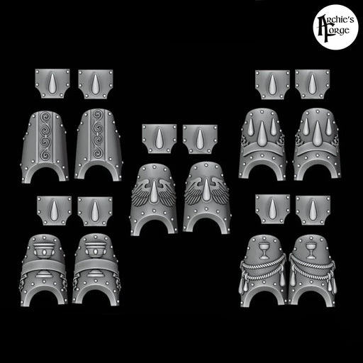 Legio Sanguine Terminator Shin and Hip Plates - Set of 5 - Archies Forge