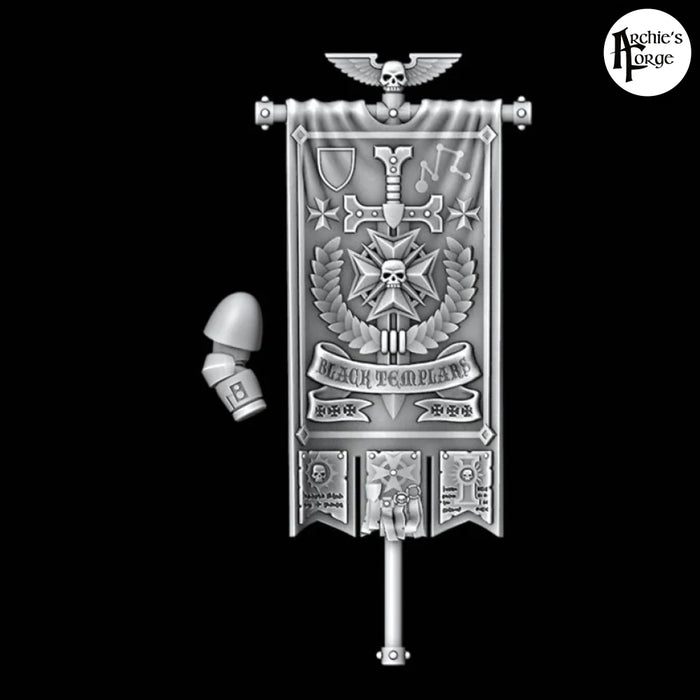 Black Templars Banner - Archies Forge