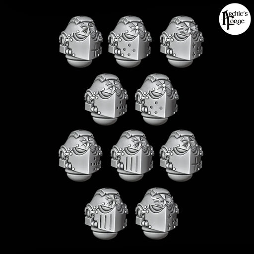 Legio Templaris Knight Helms - Set 10 Helmets