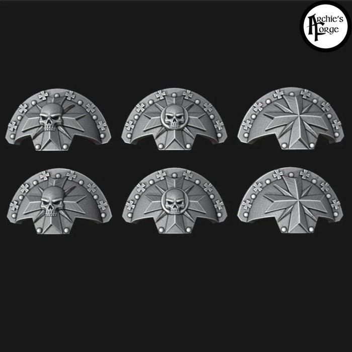 Legio Templaris Shoulder Pad Toppers - Set of 6 - Archies Forge