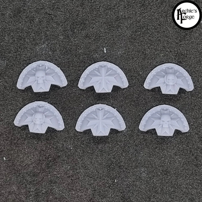 Legio Templaris Shoulder Pad Toppers - Set of 6 - Archies Forge