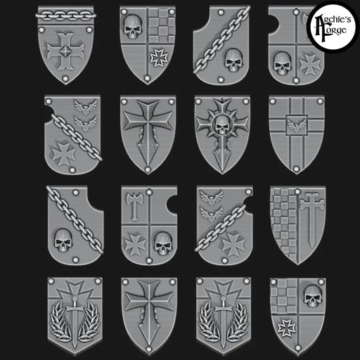 Legio Templaris Tilting Shields - Set of 16 - Design 3 - Archies Forge