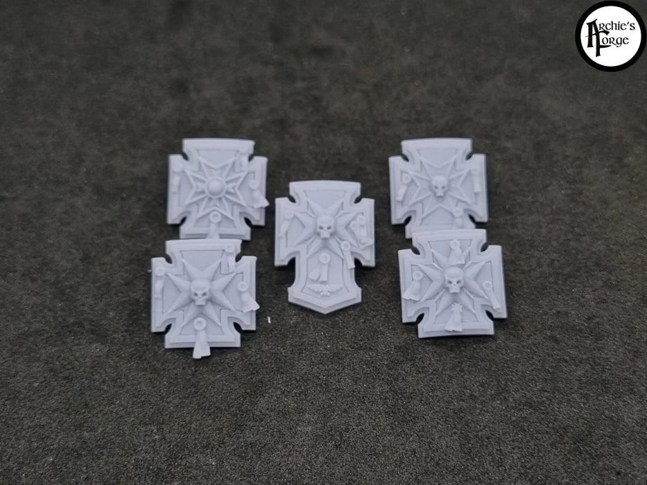 Black Templars Vanguard Veteran Storm Shields - Set of 5 - Archies Forge