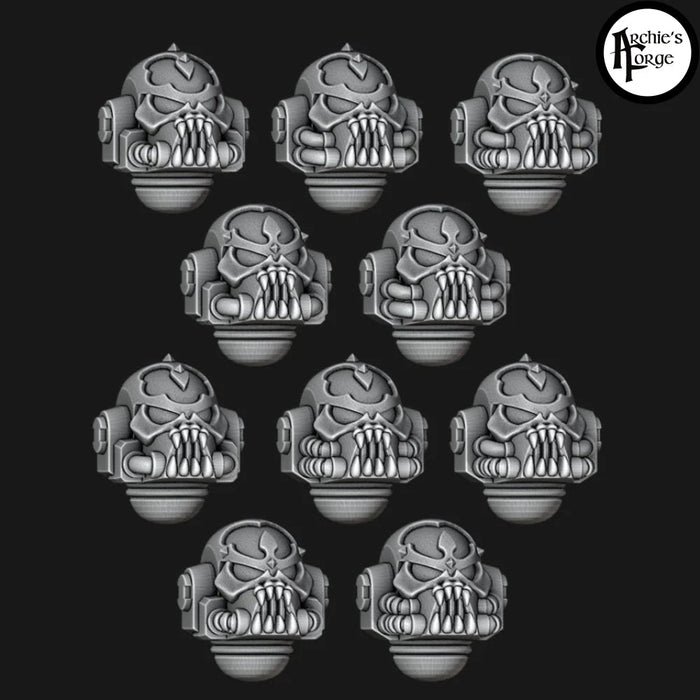 Legio Terror - Helmets - Chaos Trim - Set of 10 - Archies Forge