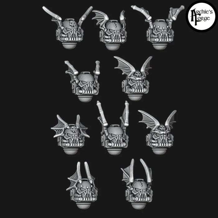 Legio Terror - MK7 Helmets - Wings - Set of 10 - Archies Forge