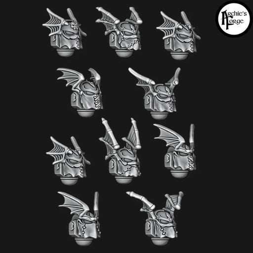 Night Lords Skin Mask Helmets - Big Wings - Set of 10 - Archies Forge