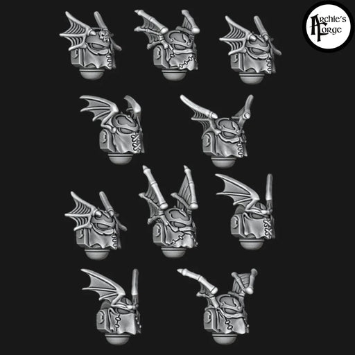 Legio Terror - Skin Mask Helmets - Big Wings - Set of 10 - Archies Forge