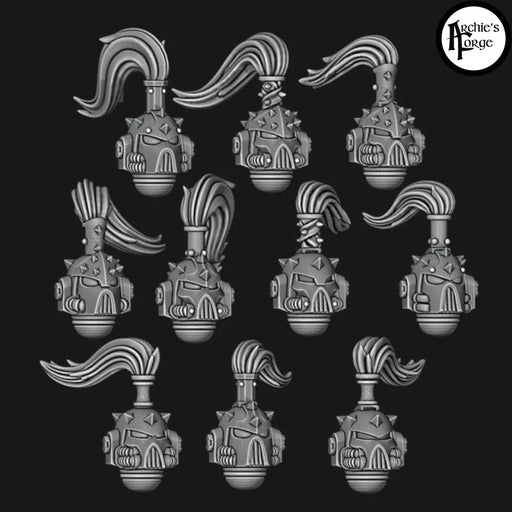 Legio Traitoris MK5 Helmets - Topknot - Set of 10 - Archies Forge