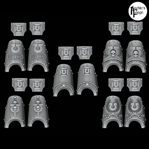 Legio Ultra Terminator Shin and Hip Plates - Set of 5 - Archies Forge