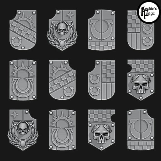 Ultramarines Tilting Shields - Set of 12 - Archies Forge