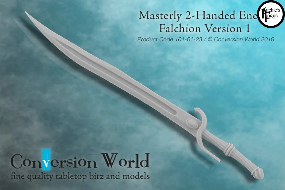 Masterly Two-Handed Energy Falchion Version 1 - Archies Forge