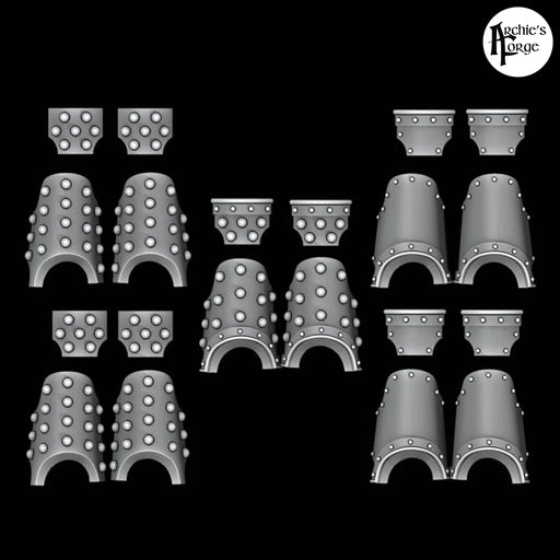 MK5 Heresy Style Terminator Shin and Hip Plates - Set of 5 - Archies Forge